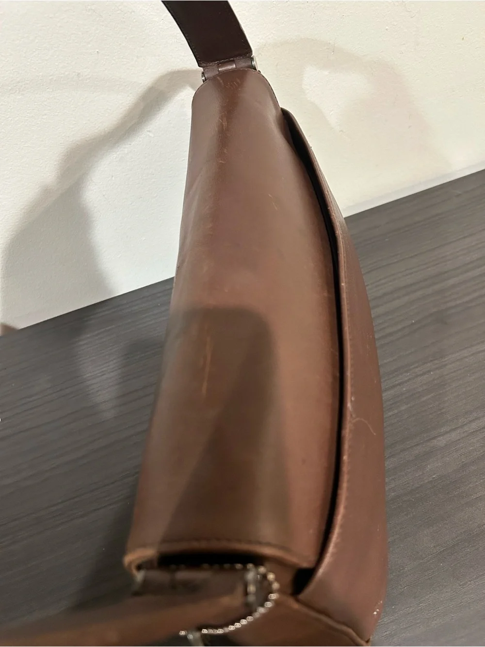 Coach Vintage Bag Whitney 9179 Brown Leather Shoulder Bag East West.